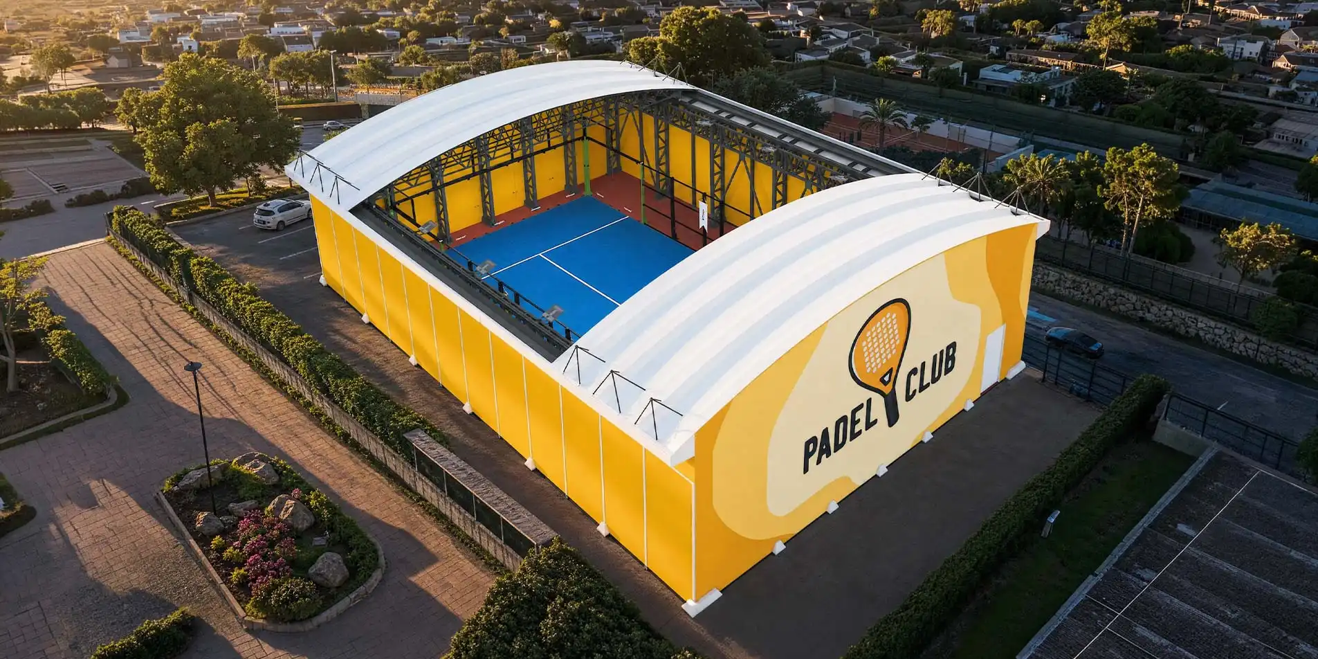 Padel Kortu Çatı Kapama