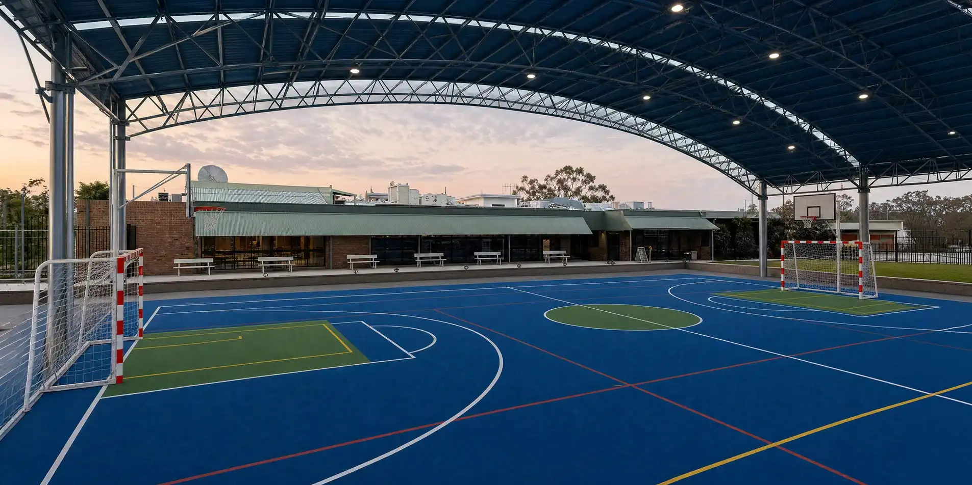 Çok Amaçlı Spor Sahası Çatı Kapama