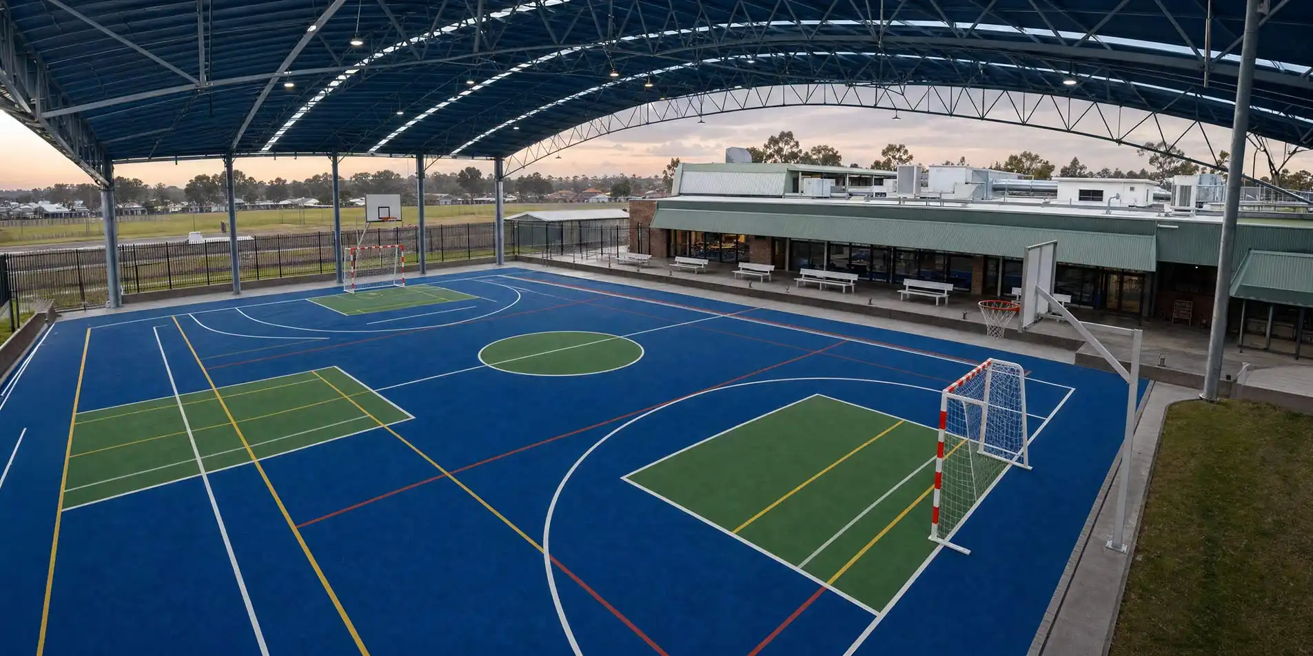 Çok Amaçlı Spor Sahası Çatı Kapama